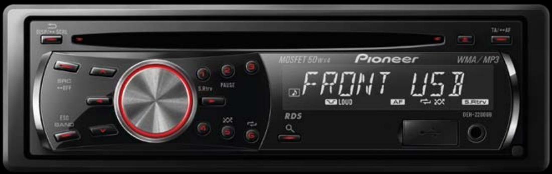 PIONEER TS-W308D4 - FRONT USB - 1