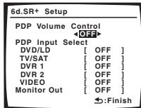 PIONEER VSX-1017AV-S - Select 'SR+ Setup' from the Other Setup menu. - 2