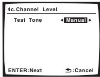 PIONEER VSX-1017AV-S - Select 'Channel Level' from the Manual SP Setup menu. - 2