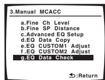 PIONEER VSX-1017AV-S - Checking your Acoustic Calibration EQ settings - 1