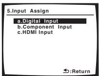 PIONEER VSX-1017AV-S - Select 'Input Assign' from the System Setup menu. - 2