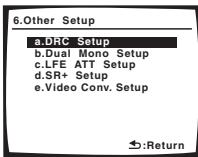 PIONEER VSX-1017AV-S - Select 'Other Setup' then press ENTER. - 2