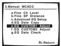 PIONEER VSX-1017AV-S - Setting the Acoustic Calibration EQ manually - 1
