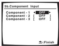 PIONEER VSX-1017AV-S - Select 'Component Input' from the Input Assign menu. - 2