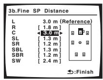 PIONEER VSX-1017AV-S - Select each channel in turn and adjust the distance as necessary. - 1