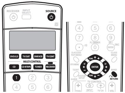 PIONEER VSX-915-K - Selecting preset codes directly - 1
