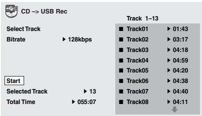 PIONEER XW-NAV1-K - Appuyez sur USB REC. - 1