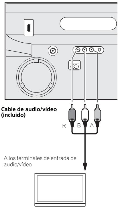 PIONEER XW-NAV1-K - Conexión usingo un cable de audio/video - 1