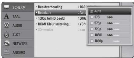 PIONEER BCS-717 - De resolutie instellen - 1