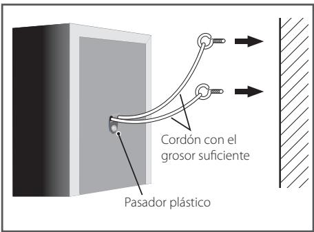 PIONEER BCS-717 - Fijación de los altavoces delanteros y surround. - 1