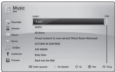 PIONEER BCS-717 - De iPod weergeven op het scherm - 1
