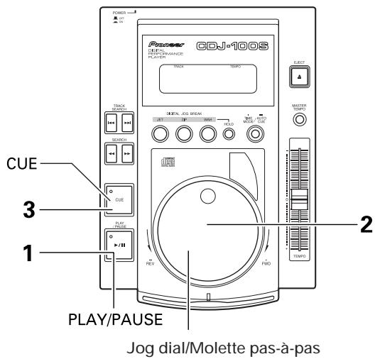 PIONEER CDJ-100S - Molette pas-à-pas. - 1