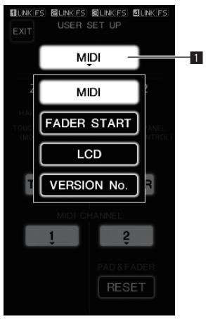 PIONEER DJM-2000 - Changement des réglages - 1