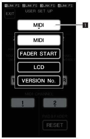 PIONEER DJM-2000 - Changing the settings - 1