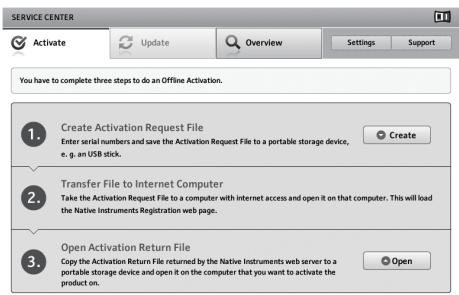 PIONEER DJM-T1 - Click [Create] at [Create Activation Request File]. - 1