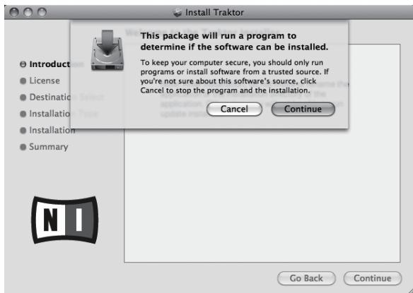 PIONEER DJM-T1 - Once the TRAKTOR installer is launched, click [Continue]. - 1