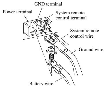 PIONEER GM-3300T - Connect the wires to the terminal. - 1