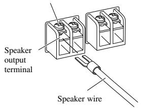 PIONEER GM-3300T - Connect the speaker wires to the speaker output terminals. - 1