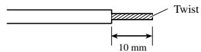 PIONEER GM-3300T - Expose the end of the speaker wires using nippers or a cutter by about 10mm and twist. - 1