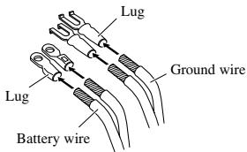 PIONEER GM-3300T - Attach lugs to wire ends. Lugs not supplied. - 1
