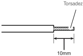 PIONEER GM-5400T - Connexion des bornes de sortie des haut-parleurs - 1