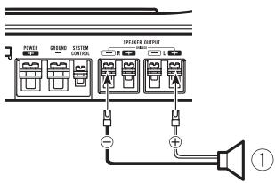 PIONEER GM-5400T - De luidsprekers aansluiten - 2