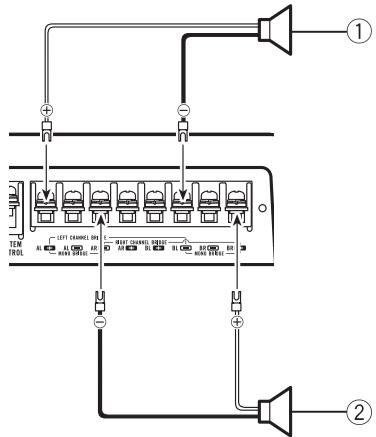 PIONEER GM-D9500F - Connecting the units - 3