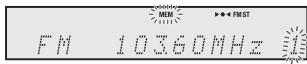 PIONEER X-HM50-S - ■ Mise en mémoire d'une station - 1