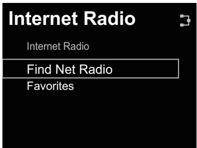 PIONEER N-30-S,  N-50-K,  N-50-S - Use ↑/↓ to select Find Net Radio, then press ENTER. - 1