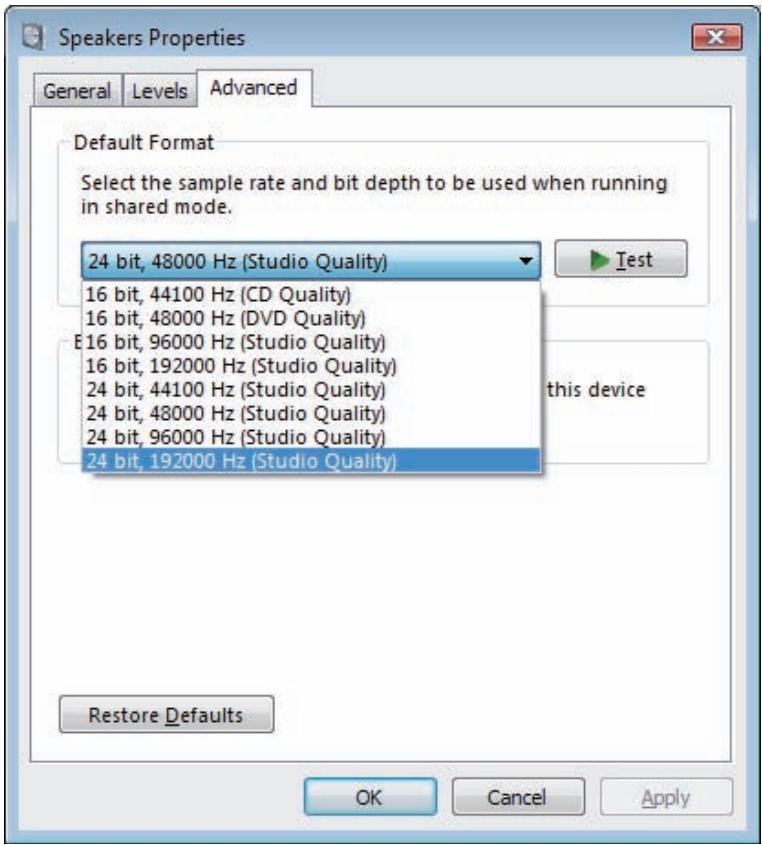 PIONEER N-50-K - To set the sampling frequency for audio data output from your computer - 2