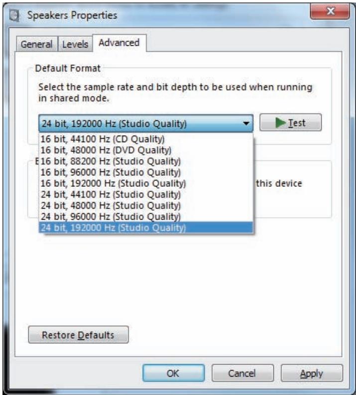 PIONEER N-50-S - To set the sampling frequency for audio data output from your computer - 2