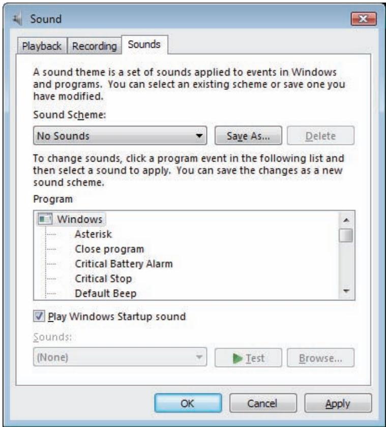 PIONEER N-50-S - To disable the operating system's sound scheme - 1