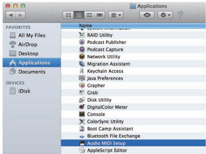 PIONEER N-50-S - Click on [Finder]  [Applications]  [Utilities]  [Audio MIDI Setup]. - 2