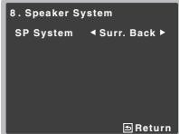 PIONEER VSX-528-S - Select 'Speaker System' from the Home Menu. - 2