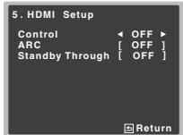 PIONEER VSX-528-S - Select 'HDMI Setup' from the Home Menu. - 2