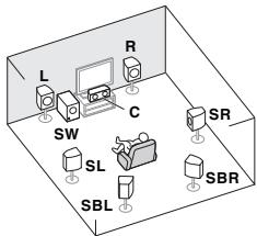 PIONEER VSX-528-S - Determining the speakers' application - 3