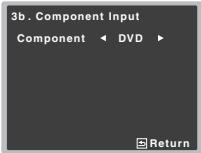 PIONEER VSX-528-S - Select 'Component Input' from the Input Assign menu. - 2