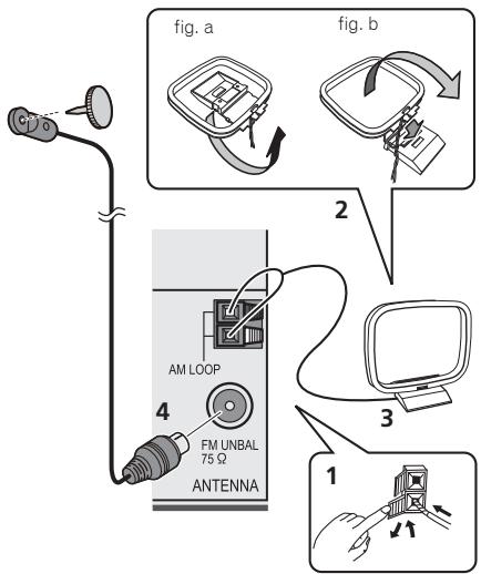 PIONEER VSX-528-S - Connecting antennas - 1