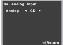 PIONEER VSX-528-S - Select 'Analog Input' from the Input Assign menu. - 2