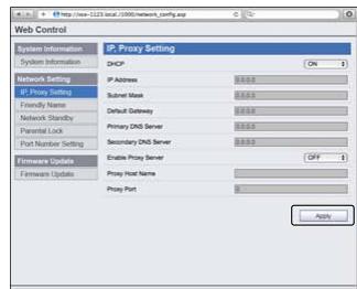 PIONEER VSX-923-S - Making network settings using Safari - 2