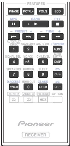 PIONEER VSX-923-S - Programming signals from other remote controls - 2
