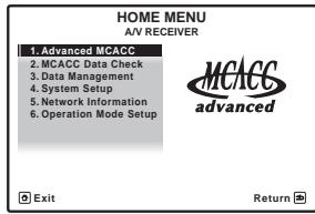 PIONEER VSX-923-S - About the Home Menu - 1