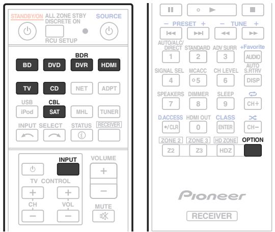 PIONEER VSX-923-S - Setting the remote to control other components - 1