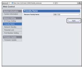 PIONEER VSX-923-S - Using Safari to set a friendly name - 1