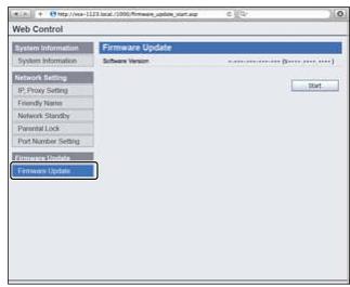 PIONEER VSX-923-S - Using Safari to update the firmware - 1
