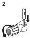 PIONEER A-20-K - Connecting speaker cables - 2