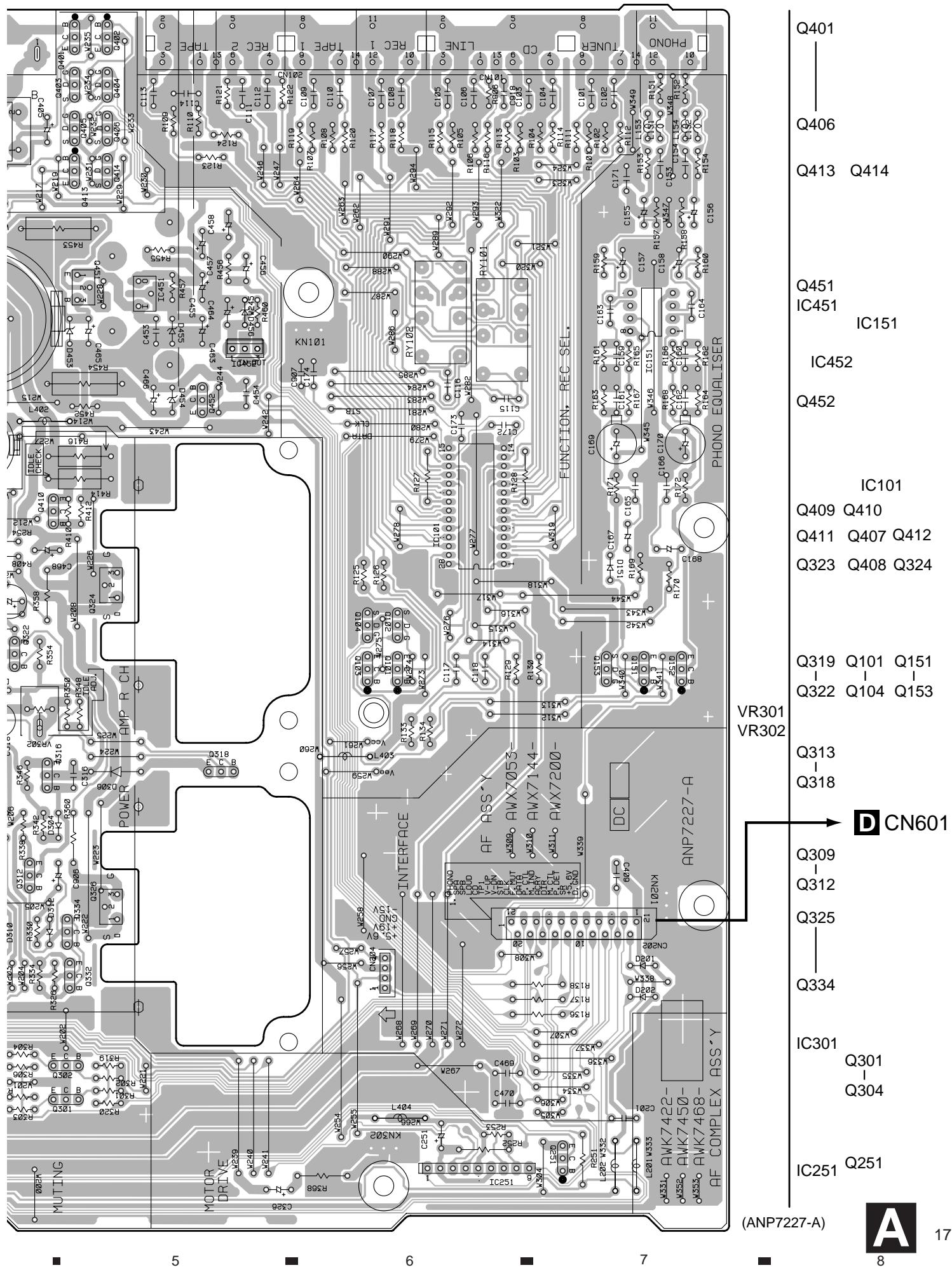 PIONEER A-509R - Viewpoint of PCB diagrams - 6