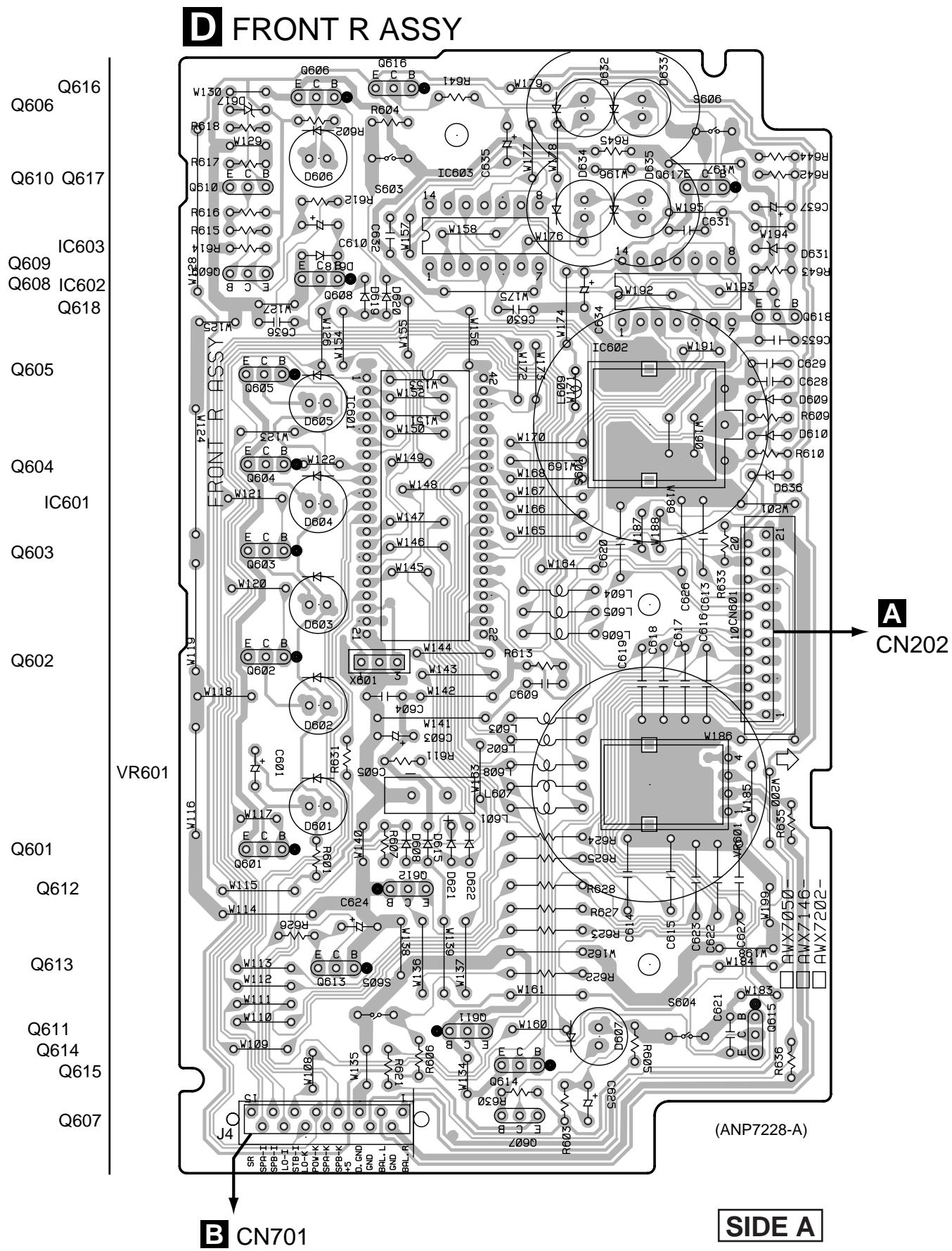 PIONEER A-509R - Viewpoint of PCB diagrams - 9