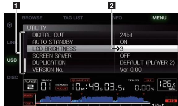 PIONEER CDJ-900NXS - Description of the screen - 1
