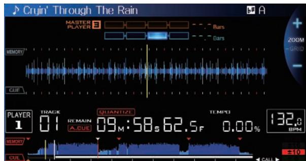 PIONEER CDJ-900NXS - Display of the position playing in the background - 1
